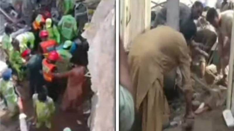 حافظ آباد: ٹیوشن سینٹر کی چھت گرنے سے 5 بچوں سمیت 7 افراد جاں بحق