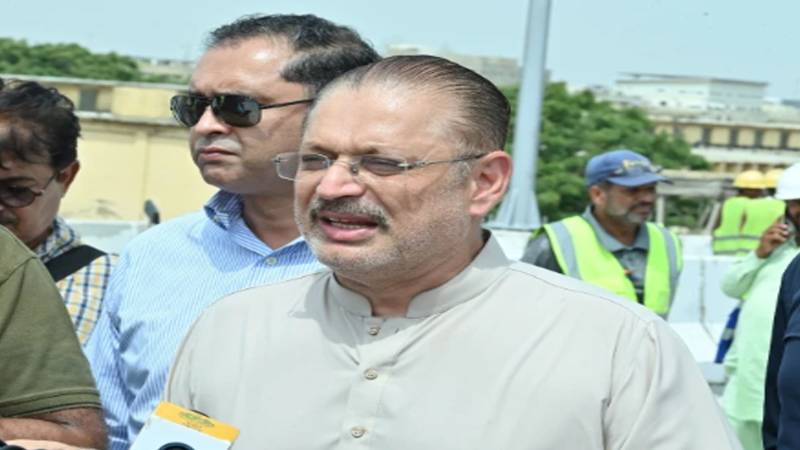کراچی: شرجیل میمن کا جام صادق پل کا دورہ، ایک ہفتے میں مکمل ہونے کا اعلان