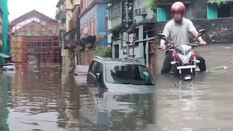 کولکتہ میں طوفانی بارشوں نے تباہی مچا دی، 12 افراد جاں بحق