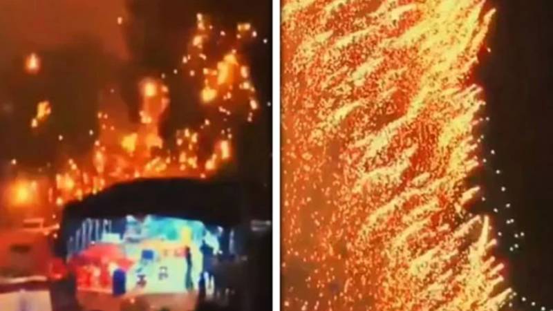 چین: ڈرون آتشبازی حادثے سے اسکائی تھیٹر میں بھگدڑ