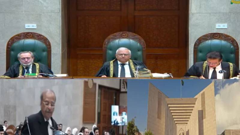 سپریم کورٹ میں چھبیسویں آئینی ترمیم کے خلاف درخواستوں پر فل کورٹ کی تشکیل پر دلائل