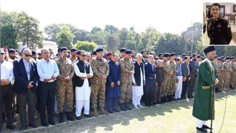 میجر سبطین حیدر کی نماز جنازہ ادا، دہشتگردوں کے خلاف آپریشن میں شہید