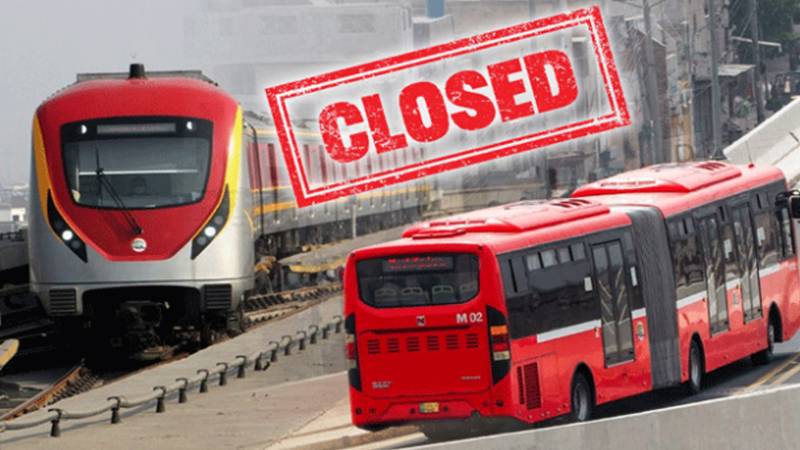 لاہور میں اورنج لائن، میٹرو بس اور سپیڈو بس سروس معطل