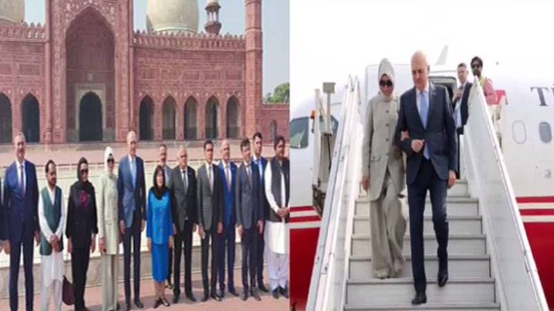 آذربائیجان اور ترکیہ کے سپیکرز کی مزارِ اقبال پر حاضری، شاعرِ مشرق کو خراجِ عقیدت