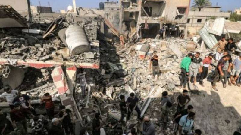 اسرائیلی فضائی حملہ، 11 فلسطینی شہید، 7 بچے شامل ہیں