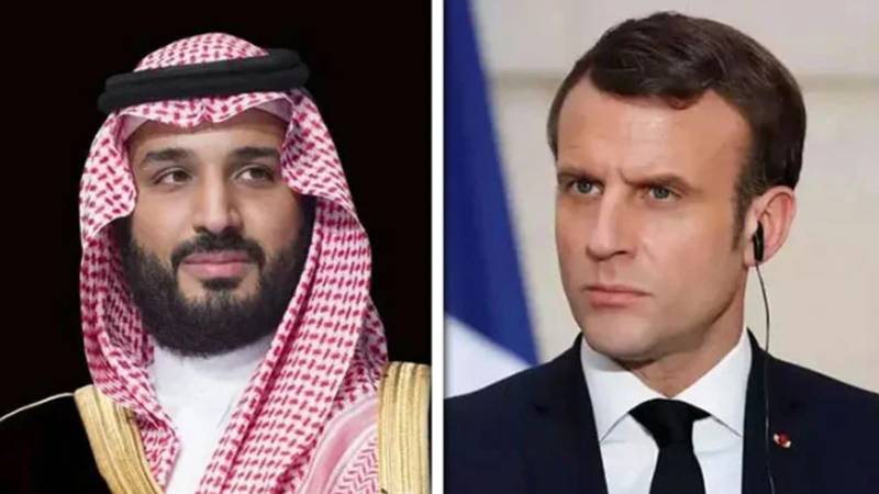 غزہ جنگ کے خاتمے پر بات چیت، فرانسیسی صدر اور سعودی ولی عہد کا 2 ریاستی حل پر اتفاق