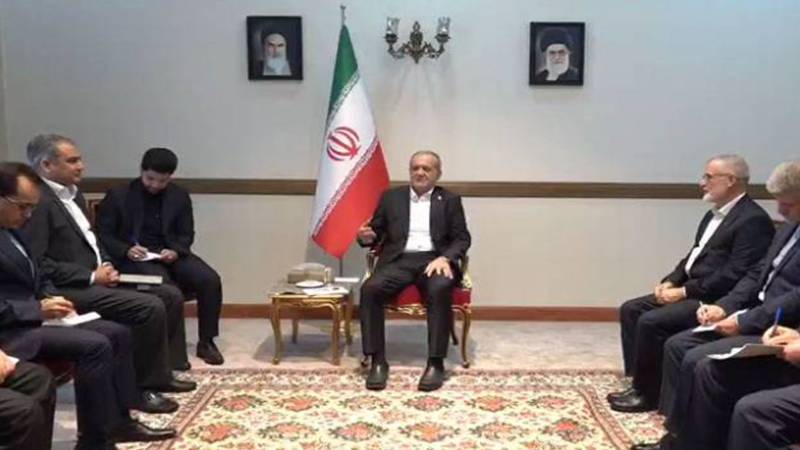 وزیرداخلہ محسن نقوی کا ایرانی صدر سے اہم ملاقات، علاقائی امن اور تعاون پر گفتگو