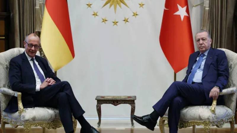 صدر اردوان کی نیوز کانفرنس میں اسرائیل کی حمایت پر جرمن چانسلر کو سخت تنقید