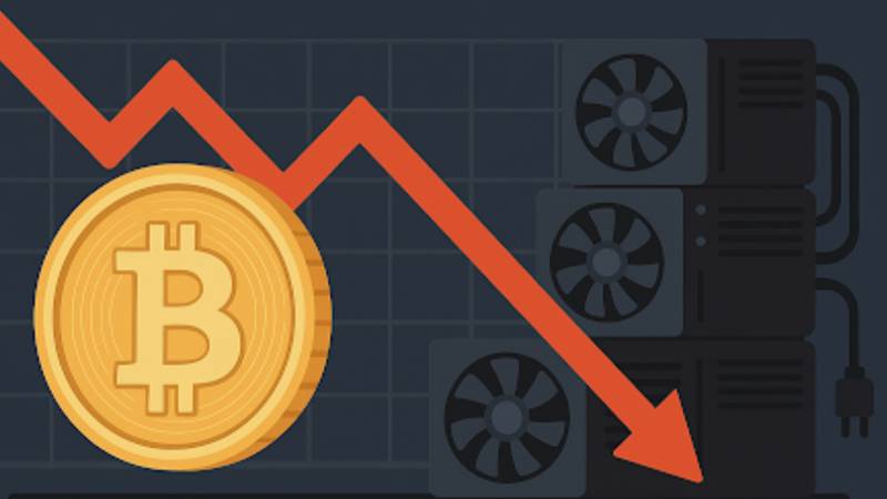بٹ کوائن کی قیمت 4 ماہ کی کم ترین سطح پر، 6.7% کمی