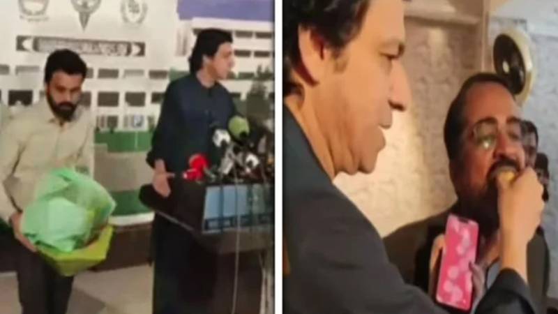 سینیٹر فیصل واوڈا نے 27ویں ترمیم کی منظوری کے لیے ایڈوانس میں مٹھائی منگوائی