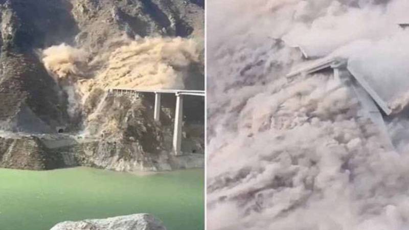 چین میں نئے پل کا ایک حصہ منہدم، کوئی جانی نقصان نہیں