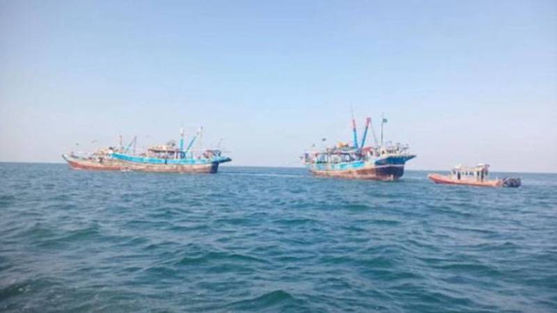 پاکستان کوسٹ گارڈز کا بلوچستان سمندری حدود میں غیر قانونی سرگرمیوں کے خلاف اقدام