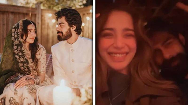 علیحدگی کی خبروں کی نفی، آئمہ بیگ نے شوہر کے ساتھ ویڈیو شیئر کی