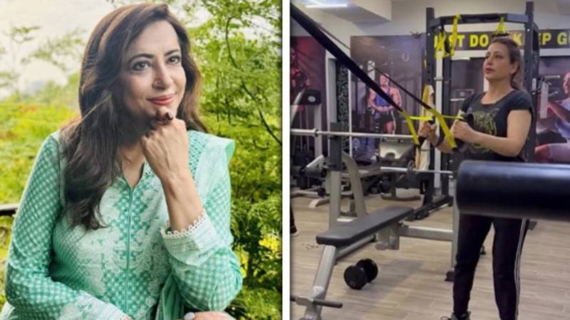 فرح ندیم کی ورزش کی ویڈیو وائرل، بولڈ لباس پر تنقید کا سامنا