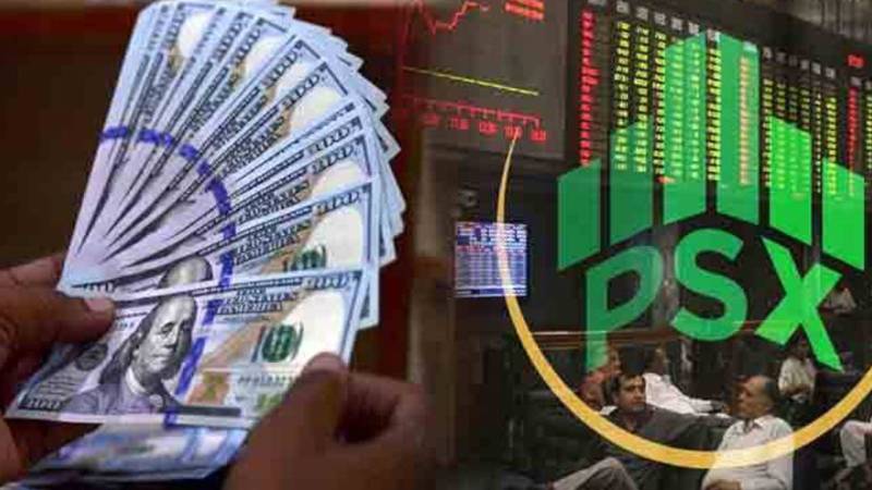 پاکستان اسٹاک مارکیٹ میں مثبت رجحان، ڈالر سستا ہونے لگا