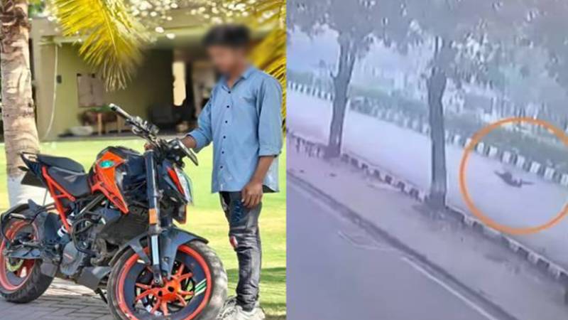 گجرات میں تیز رفتار حادثہ، 18 سالہ وی لاگر جاں بحق