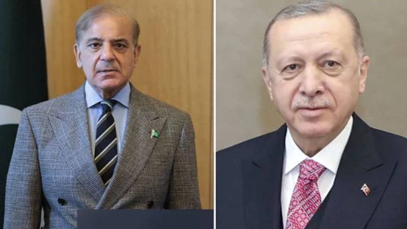 وزیراعظم شہباز شریف کی ترک صدر اردوان سے ملاقات