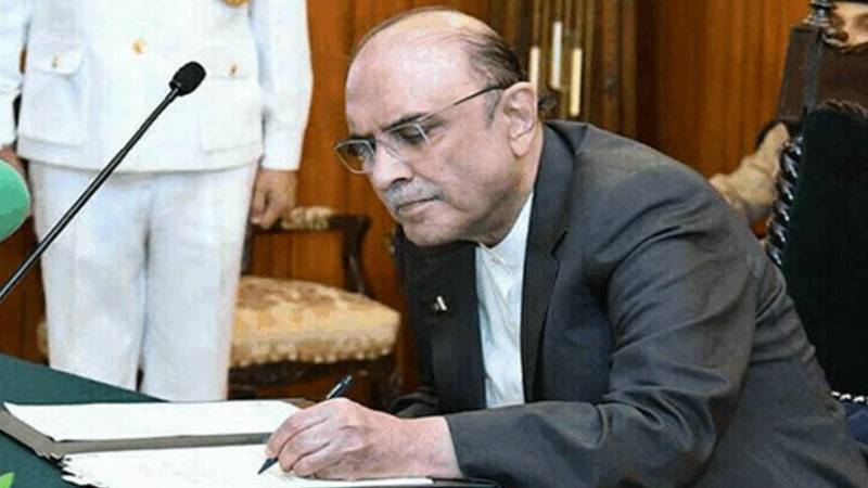 صدر مملکت آصف علی زرداری کی اہم قانون سازی کی منظوری، دانش اسکولز بل نظرِ ثانی کیلئے واپس