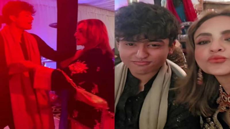 نادیہ خان نے بیٹے کے ساتھ بھارتی گانے پر مہندی میں رقص کیا، سوشل میڈیا پر تنقید کا سامنا