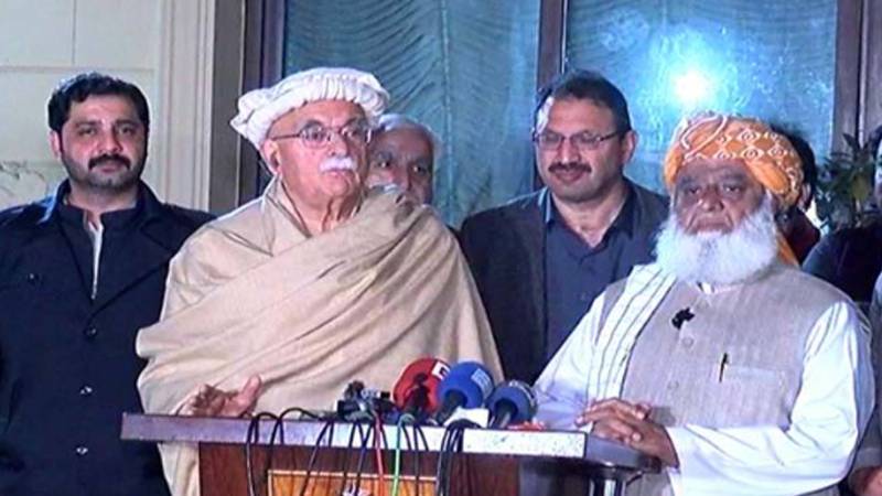محمود خان اچکزئی ، مولانا فضل الرحمن کا 8 فروری کے جلسے ختم،پہیہ جام کرنے کا اعلان