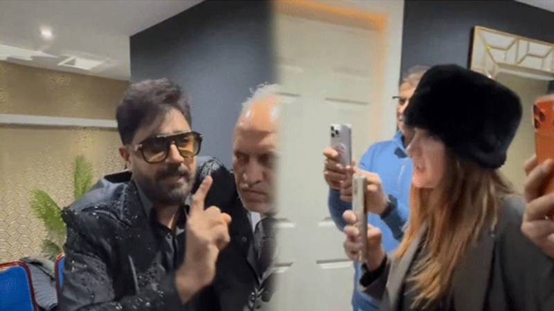 لندن میں ابرار الحق اور سفینہ خان آمنے سامنے، ویڈیوز سوشل میڈیا پر وائرل