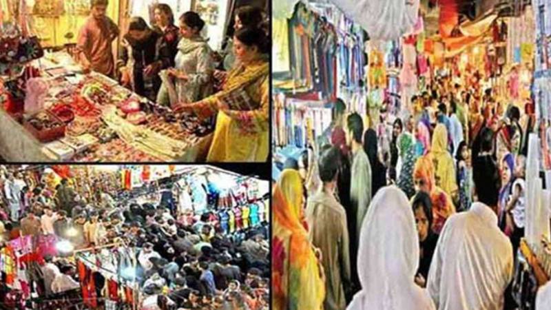 اسلام آباد: عید کی تیاریاں عروج پر، بازاروں میں خریداروں کا ہجوم