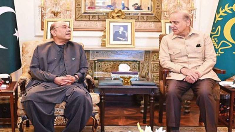 وزیراعظم شہباز شریف کی صدر آصف علی زرداری سے ملاقات، مشرق وسطیٰ کشیدگی پر مشاورت