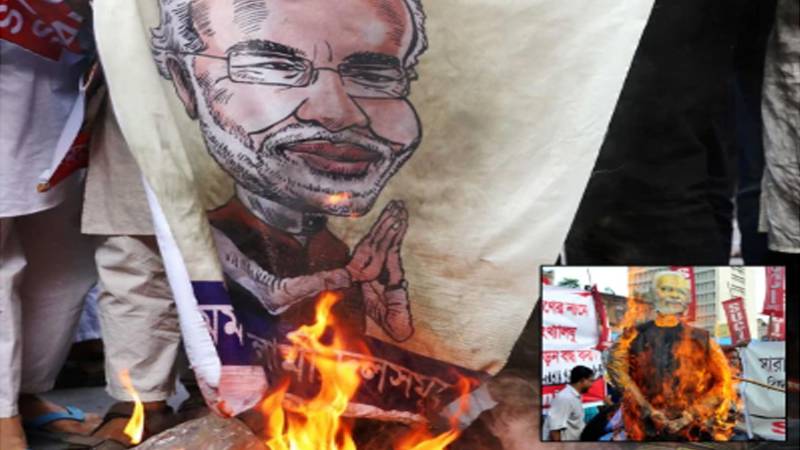مودی کے شائننگ انڈیا کے بلند بانگ نعرے زمیں بوس