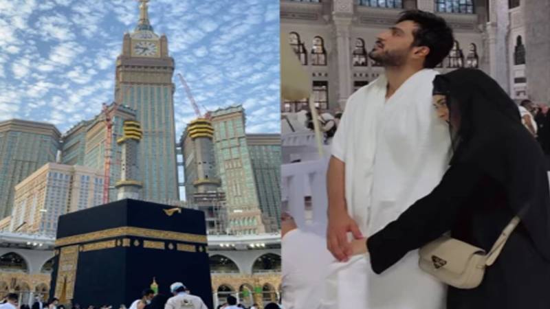 عمرہ کے دوران سر عام محبت، عمر شہزاد اور شانزے لودھی پر مداحوں کی تنقید