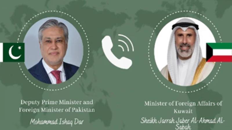 اسحاق ڈار اور کویتی وزیر خارجہ نے خطے کی کشیدگی اور جنگ بندی پر تبادلہ خیال کیا