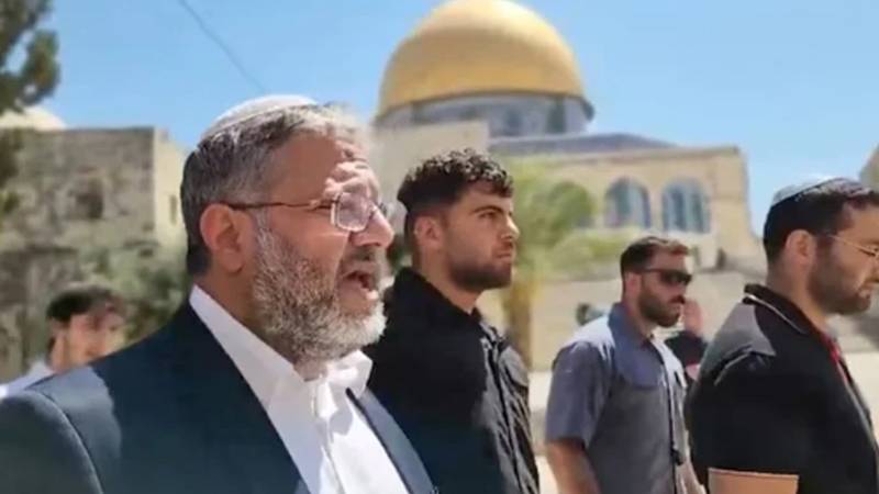 انتہائی دائیں بازو کے اسرائیلی وزیر کا مسجد اقصیٰ میں ایک بار پھر داخلہ