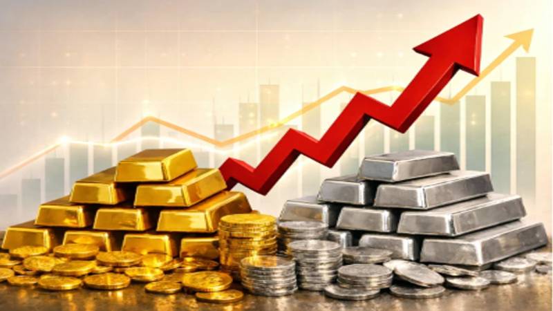 سونے اور چاندی کی قیمتوں میں عالمی و مقامی مارکیٹ میں اضافہ