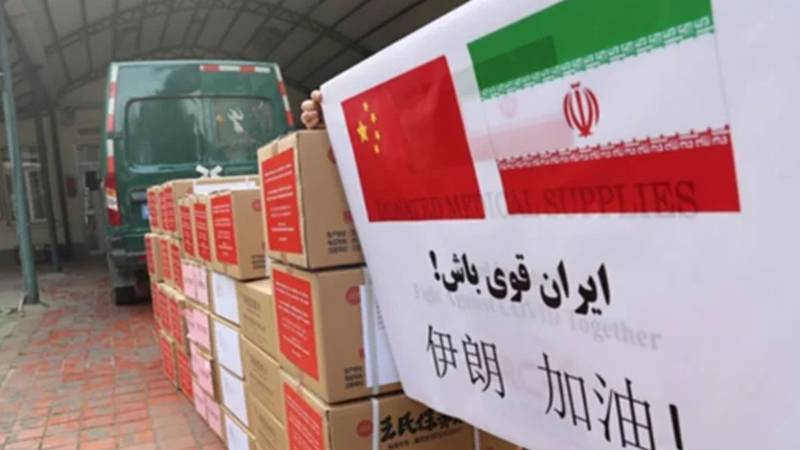 چین کی جانب سے ایران کو 58 ٹن ہنگامی طبی امداد فراہم