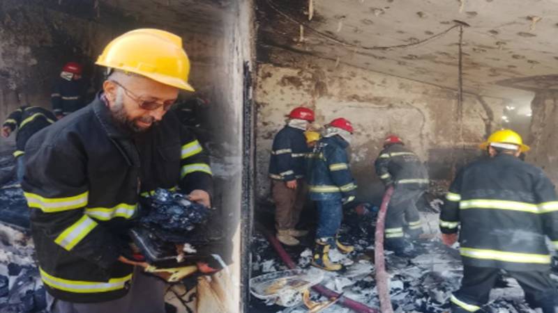 پشاور، ڈیفنس کالونی میں گیس سلنڈر دھماکے سے آگ، 2 افراد زخمی 