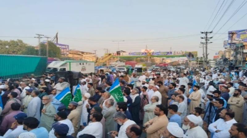 پٹرول قیمتوں میں اضافے کے خلاف جماعت اسلامی کا اسلام آباد میں احتجاج