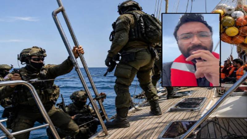 اسرائیلی بحریہ کا گلوبل صمود فلوٹیلا پر دھاوا، سعد ایدھی سمیت کارکن حراست میں