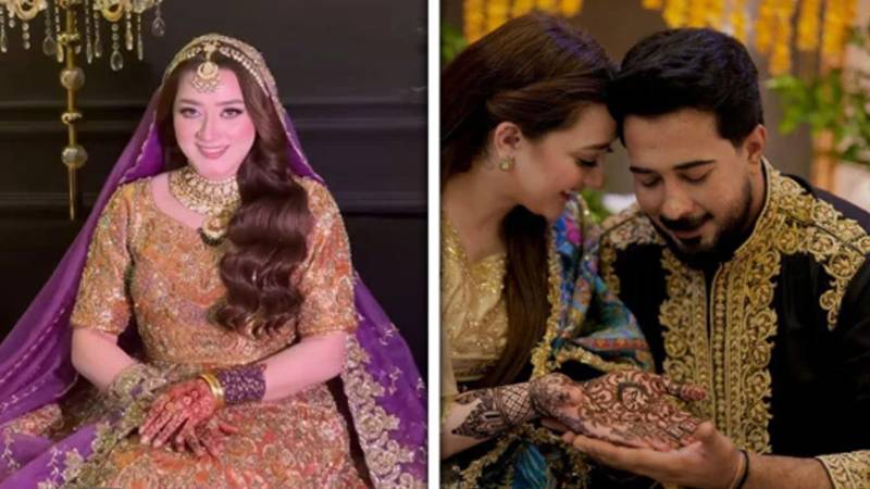پاکستانی اداکارہ مومنہ اقبال کی شادی کی تقریبات سوشل میڈیا پر توجہ کا مرکز بن گئیں