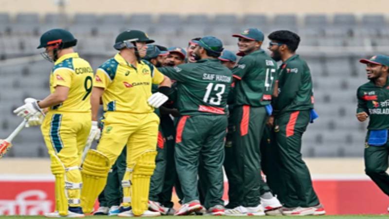 بنگلادیش کی تاریخی فتح، آسٹریلیا کو پہلی بار ون ڈے سیریز میں شکست