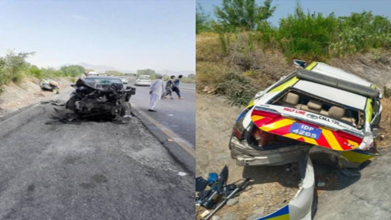 سوات ایکسپریس وے پر افسوسناک حادثہ، موٹر وے پولیس اہلکار اور بچی جاں بحق، 4 افراد زخمی