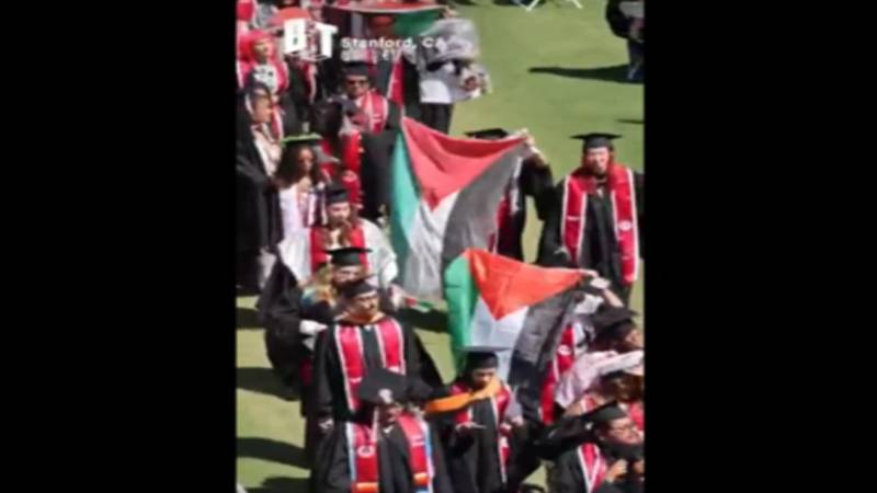 امریکہ: فلسطین کے حق میں طلبا کا گوگل سی ای او کی تقریب میں احتجاجی واک آؤٹ