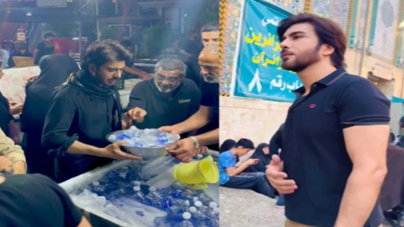 اداکار عمران عباس کی کربلا میں زائرین کو پانی پلانے کی ویڈیو وائرل