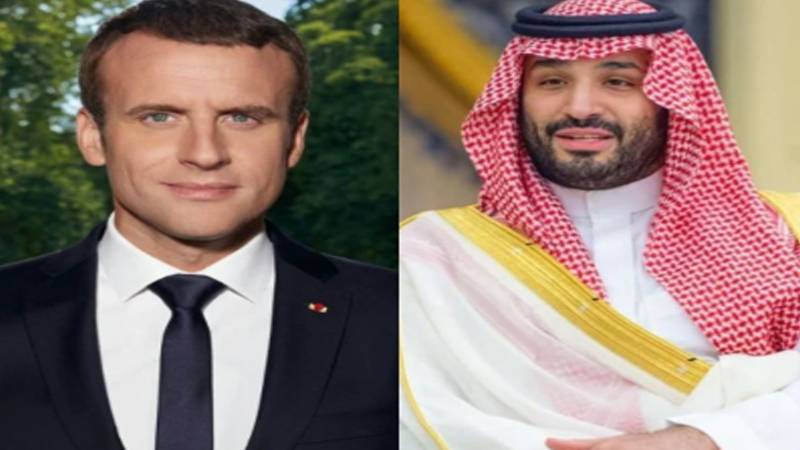محمد بن سلمان اور میکرون کا رابطہ، مشرق وسطیٰ میں امن اور سفارتی کوششوں پر اتفاق