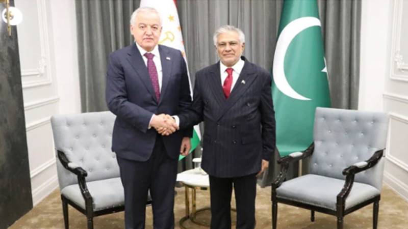 اسحاق ڈار کی تاجک وزیرِ خارجہ سے ملاقات، دوطرفہ تعاون مزید فروغ دینے پر اتفاق