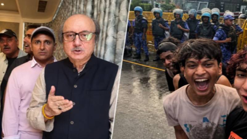 انوپم کھیر، بومن ایرانی سمیت بالی ووڈ کے سینئر ستارے بھی ’تیری گلیوں میں محبت ہوگی‘ ٹرینڈ میں شامل