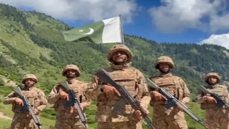 یومِ آزادی پر لائن آف کنٹرول پر موجود پاک فوج کے جوانوں کا وطن سے وفا اور عزم کا اظہار
