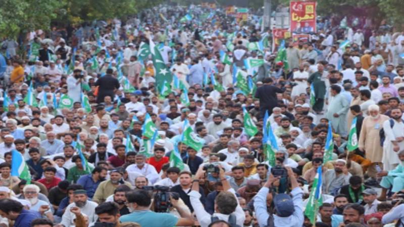 جماعت اسلامی کا پیٹرولیم لیوی کے خلاف دھرنا دوسرے روز بھی جاری