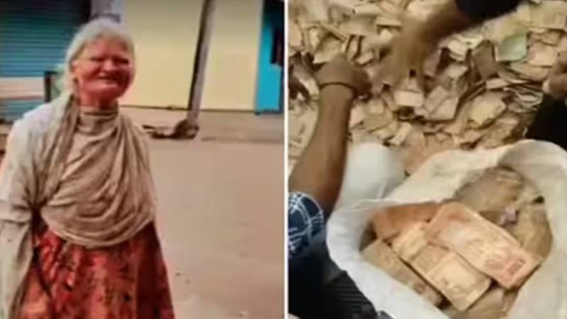 موت کے بعد مسجد کے باہر بھیک مانگنے والی خاتون کے گھر سے لاکھوں روپے برآمد
