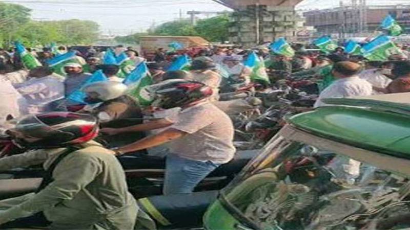 لاہور میں جماعت اسلامی کا پٹرولیم لیوی کے خلاف دھرنا 30ویں روز میں داخل