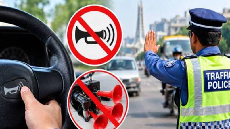 صوبہ بھر میں پریشر ہارن کے خلاف کریک ڈاؤن، کارروائیوں میں 252 فیصد اضافہ