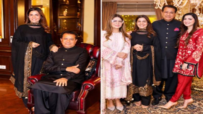 کرن خان اور مرزا اشتیاق بیگ کی شادی کے بعد پہلی فیملی ڈنر تقریب